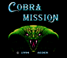 Cobra Mission Title Screen